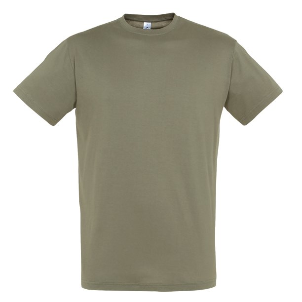 SOLS - Camiseta de manga corta modelo Regent para hombre (Caqui)