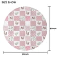 thumbnail image 6 of Pioneer Flower Floral Print Pattern Round Tablecloth 60"x60",Wrinkle Wipeable Table Cloth for Kitchen Dining Room Picnic Patio Party, 6 of 6