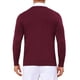 thumbnail image 3 of SUÉTER DE PULLOVER DE PUNTO DE COLOR SÓLIDO DE MANGA LARGA PARA HOMBRE V-CUELLO M BURDEOS, 3 of 5