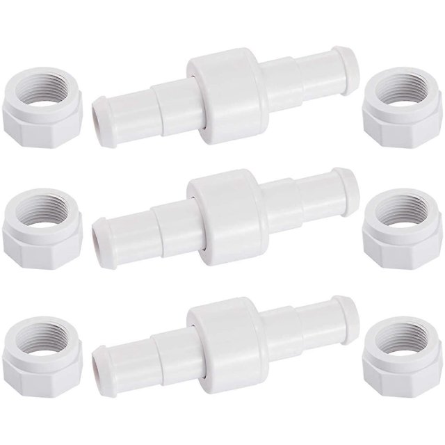 D20 Set of 3 Rotating Connectors for Garden Hose with 6 D15 Fittings Compatible with Zodiac Polaris 180 280 380 Robot Pool Cleaner