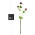thumbnail image 2 of COSMOBETTY 1 Pc Violet Silk Flower Trifurcate Eryngo Shape European Style for Wedding Home Party Garden Decoration, 2 of 8