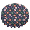 thumbnail image 2 of Pioneer Flower Floral Print Pattern Round Tablecloth 60 X 60 Inch, Wrinkle Resistant Wipeable Table Cloth for Kitchen Dining Picnic Patio Party, 2 of 6