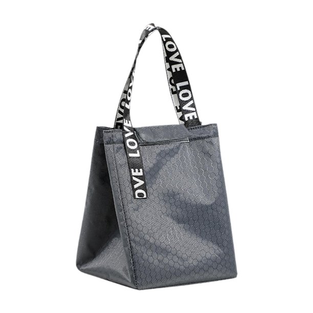 Almuerzo aislado Bag Bag Bag Catering Transporte de alimentos Bolsa de entrega de alimentos para el trabajo escolar de la barbacoa para llevar al aire Gris oscuro