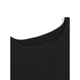thumbnail image 4 of Women'S Casual Anime-Inspired T-Shirt with Moonlit Cityscape Design - Soft Black Print, Short Sleeve, Round Neck, Lightweight & Breathable for Spring/Summer, Perfect Gift, Casual Wear Tee | Anime, 4 of 7