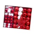 thumbnail image 4 of Adornos navideños de bolas, adornos navideños, regalo ideal y práctico, para de , decoraciones para árboles de para festivales de Rojo y blanco, 4 of 8