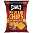 thumbnail image 1 of Protein Chips, Soy Free, Muscle Cheff, Fully Baked Pea Protein Chips, High Protein and Fiber, Low Carb, Keto (BBQ - 4 Pack), 1 of 5