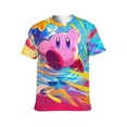 thumbnail image 2 of Kirby Unisex Short Sleeve T Shirt Daily Novelty 3D Printed T-Shirts Soft Comfortable Tee Shirt Top For Men And Women, 2 of 7