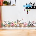 thumbnail image 1 of 2 uds. Calcomanías de esquina de pared de valla de animales de dibujos animados pegatinas de pared de línea de rodapié impermeables extraíbles para B, 1 of 5