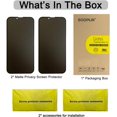 thumbnail image 7 of 2-Pack Matte Privacy Screen Protector For iPhone 13 Pro Max/iPhone 14 Plus, Anti-Glare Anti-Spy Scratch Resistant Tempered Glass Film, Rounded Edge Full Coverage, Smooth & Sensitive Touch, 7 of 7