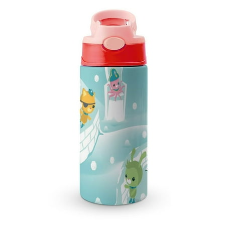 

The Octonauts Kid s Insulated Water Bottle With Straw Vacuum Stainless Steel Cup Leak-Proof Toddler Thermoses Children Water Cup