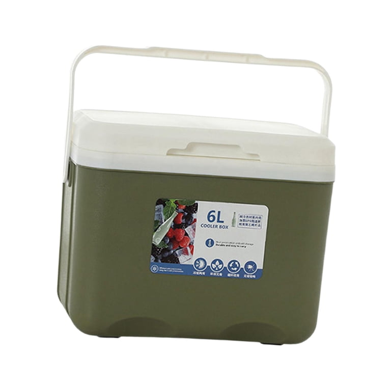 commercial fishing cool box Portable Cooler Box,15L Stall Food Preservation Cooler Insulated Hard Cooler Box Ice Chest Ice Drinks Cooler Case with Handle for BBQ Camping Picnic (Blue) : Sports & thick pad Fresh Fish Transport Cooler Box,