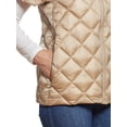 thumbnail image 3 of Martha Stewart Women’s Short Sleeve Packable Quilted Vest, 3 of 5
