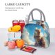 thumbnail image 5 of Disketp Blue Sky Winged Cat Bolsa Térmica para Almuerzo, Lonchera con Abertura Amplia y Gran Capacidad, Organizador Reutilizable para Mujeres, Hombres y Adultos, 5 of 6