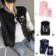 thumbnail image 2 of Ropa de Hello Kitty para hombres y mujeres, chaqueta de béisbol, Hip Hop, Harajuku, ropa de calle, niños, niñas, abrigos universitarios sueltos, regalo de Navidad, 2 of 4