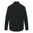 thumbnail image 4 of Absolute Apparel - Camisa de manga larga estilo Oxford para hombre (Negro), 4 of 4