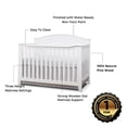 thumbnail image 3 of Sorelle Berkley Round Top 4 in 1 Crib - Gray, 3 of 5