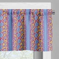 thumbnail image 3 of Ambesonne Snakeskin Print Window Valance, Wild Reptilian Art, 54" X 12", Magenta Azure Blue, 3 of 5