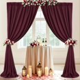 thumbnail image 4 of Cortinas de fondo SoarDream Burgundy, 4 paneles, 1,5 x 3 m, poliéster, 4 of 8
