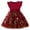 Red, variant on 3-4 Years Girls Dress Summer Ruffle Sleeve Mesh A Line Casual Party Dresses 1-5 Years
