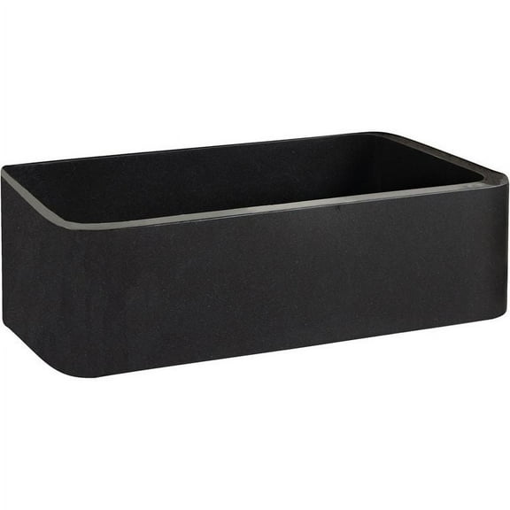 Barclay FSGSB4028-GPBL 24"; Granite Single Bowl Farmer Sink