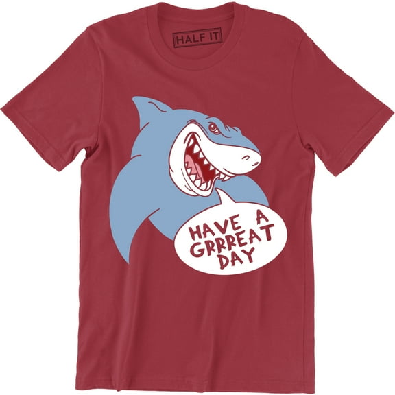Mens Have A Great Day Shark Funny Summer Vacation Men's T-Shirt