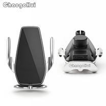 Chaogohui Wireless Car Charger Phone Mount 15W Fast Charging Auto Clamping Car Charger Car Phone Holder Mount Wireless Charging Mount Compatible with All Android Smartphone (Black)