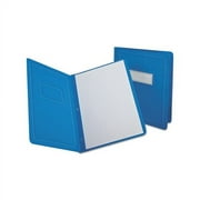Report Cover 3 Fasteners, Panel and Border Cover, Letter, Light Blue, 25/Box