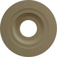 thumbnail image 5 of Ekena Millwork 11 3/8"OD x 3 5/8"ID x 1 1/8"P Leaf Ceiling Medallion (Fits Canopies up to 4 3/4"), Hand-Painted Rubbed Bronze, 5 of 7