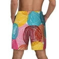 thumbnail image 4 of Gaeub Colorful Wool Balls Mens Swim Trunks Stretch Beach Shorts Quick Dry for Men Swim Shorts Swimwear with Pockets- Small, 4 of 9