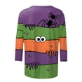 thumbnail image 5 of Godom Womens 3/4 Sleeve Shirts 2025 Fall Tunic Tops Crewneck Blouses Halloween Print, 5 of 6
