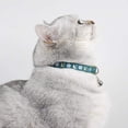 thumbnail image 3 of HSHDLDF 3 Pcs Collier pour Chat à Dégagement Rapide avec Clochette, Collier pour Chat Lune Ajustable Mignon Colliers pour Chaton Doux pour Chat Chiot 7-10,2 Po (Bleu Vert Violet), 3 of 6