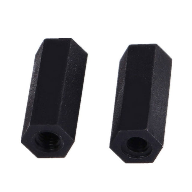 Mobutofu 300 Pcs Écrou à Vis Hexagonal Noir Résistance Haute Température pour Amateurs de Bricolage