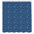 thumbnail image 3 of Spaceship Shower Curtain, Cartoon Flying Saucers in the Night Sky Full of Stars Mysterious Universe Theme, Fabric Bathroom Set with Hooks, 69W X 84L Inches Extra Long, Multicolor, by Ambesonne, 3 of 3