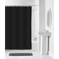 thumbnail image 2 of Mainstays Waterproof Heavyweight PEVA Shower Curtain Liner, 72" x 72", Black, 2 of 5