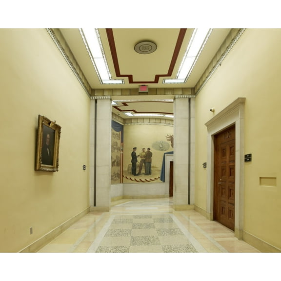 Print: Full View, Fifth Floor, Elevator No. 10, Department Of Justice