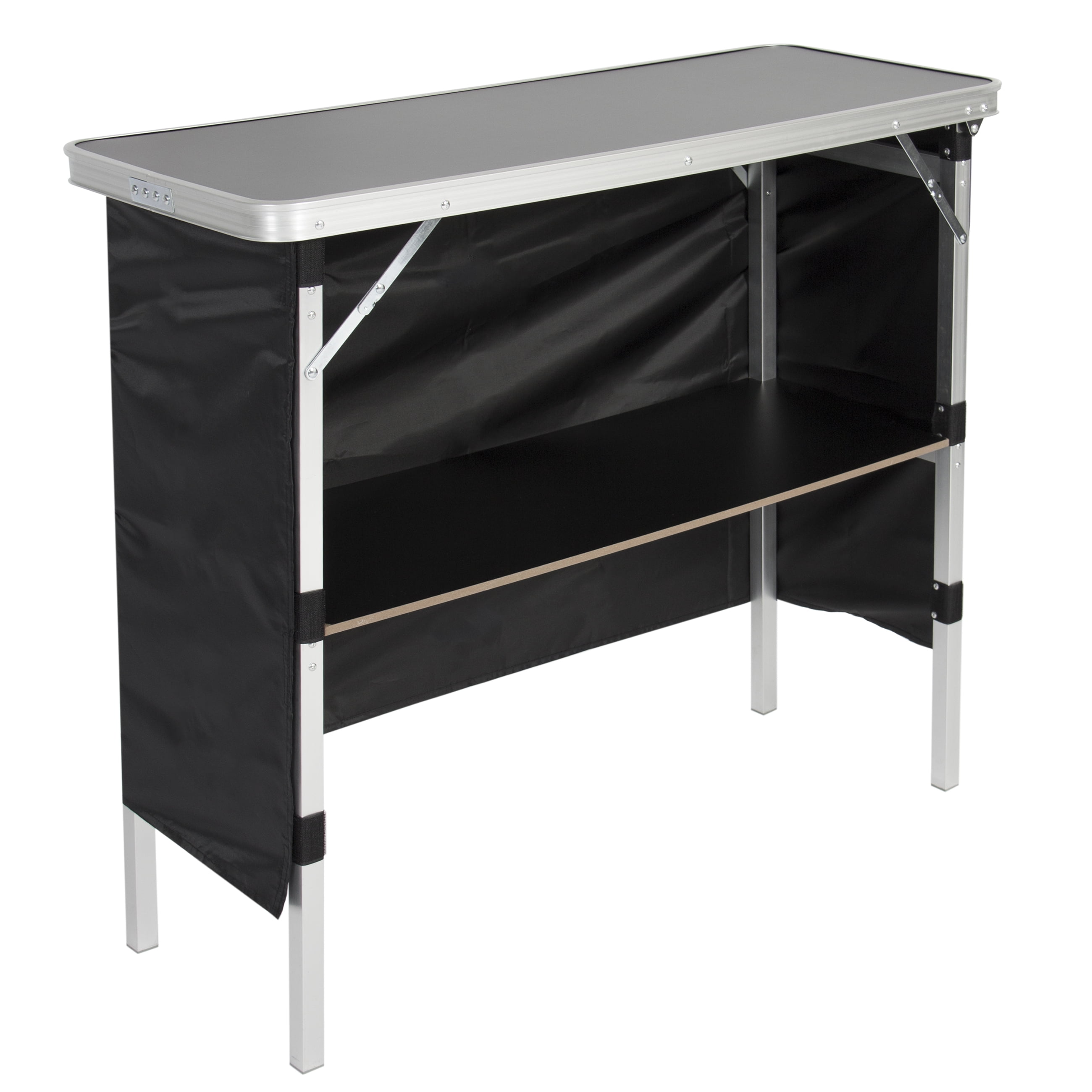 Best Choice S Portable Folding Pop Up Bar Table For Pool Best Choice S Portable Folding Pop Up Bar Table For Pool Party Picnic Tailgate W Carrying Case Removable Skirt Black Com