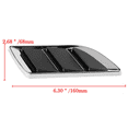 thumbnail image 5 of 4x Car Side Air Flow Vent Hole Cover Intake Grille Duct Decoration Sticker, 5 of 5