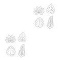 thumbnail image 3 of Cateissary Molde plástico para repujado de galletas, moldes seguros para Pascua, herramienta decorativa para hornear Planta de 4 Piezas 2piezas, 3 of 6