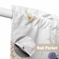 thumbnail image 4 of Purple Spring Floral Swag Curtains for Kitchen/Bedroom/Living Room, Elegant Pastoral Flowers Watercolor Scalloped Curtains 63 Inch Long, Window Swag Topper Curtains Valances 2 Panels Set 36"x63", 4 of 8