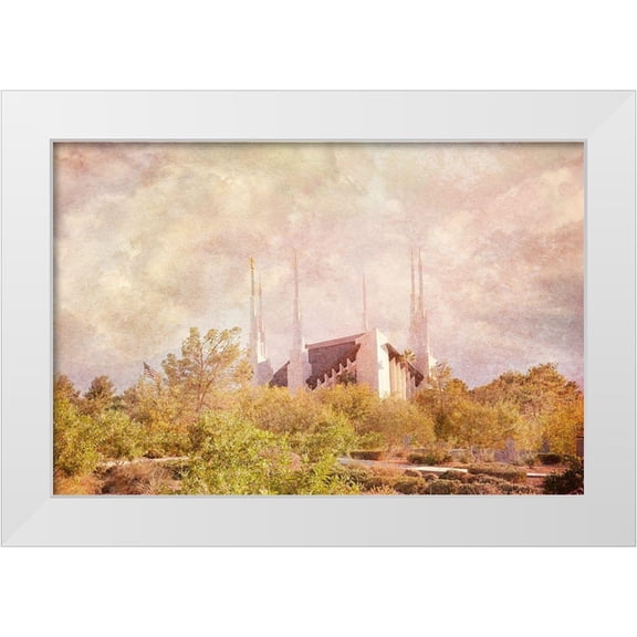 Murdock, Ramona 14x11 White Modern Wood Framed Museum Art Print Titled - Las Vegas Temple II