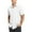 White, variant on FBMDBB Mens Summer T-Shirt Casual Classic Solid Color Pocket Single Breasted Cotton Shirt Short Sleeve Button-Down Shirt