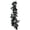 A001- Clear (Black Skeleton), variant on Halloween Garland 71X8 Inch Black Artificial Leaf String Light Spooky Accent for Indoor Outdoor Home Mantle Party Goth Display Decorations