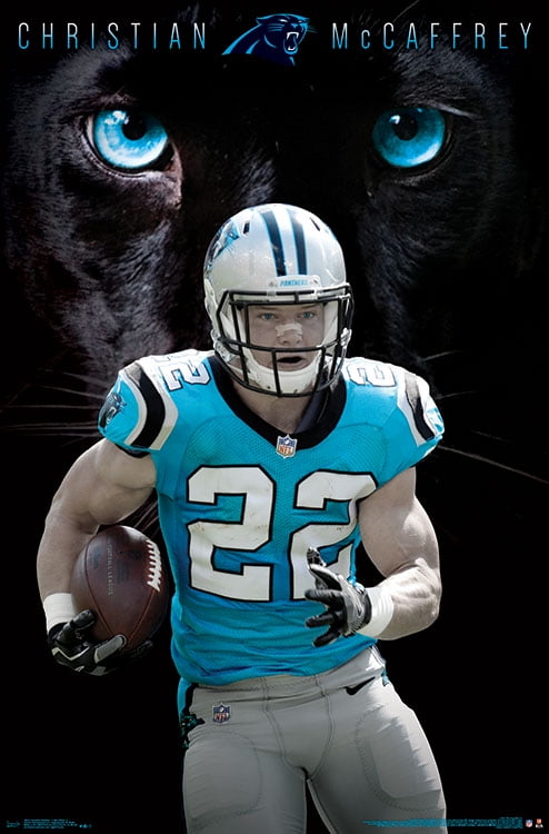 NFL Carolina Panthers - Christian McCaffrey 21 Wall Poster, 14.725 x  22.375 