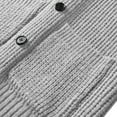 thumbnail image 4 of Men's Shawl Collar Cardigan Sweater Button up Merino Wool Sweater, 4 of 5