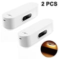 thumbnail image 2 of 2 pcs Luces táctiles adhesivas, luz con batería de 2000 mah, luces debajo del gabinete inalámbricas, regulables, 5 temperaturas de color, luz debajo del mostrador recargable por USB, 2 of 5