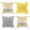 Yellow & Gray, variant on Phantoscope Decorative Throw Pillows Set of 4, Soft Corduroy Striped Velvet & Boho Woven Tufted with Tassel Series Cushion Bundles, for Sofa Couch Bedroom, Gray & White, 18 x 18 Inch