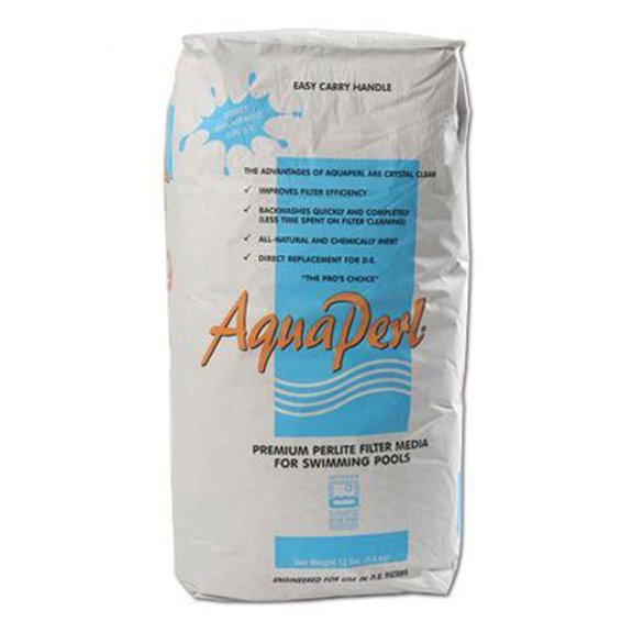 Perlite AquaPerl-12 4212 Filter Powder D.E. Alternative for Swimming Pools, 12-Pou, White (Package May Vary)