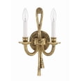 thumbnail image 5 of 650-OB Crystorama Lighting Arlington - Two Light Wall Sconce in Classic Style - 8 Inches Wide by 15 Inches High-Olde Brass Finish, 5 of 9