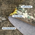 thumbnail image 6 of FairOnly 8'x10'Sunflower & Insects Area Rug for Living Room Stain Resistant Machine Washable Non Slip Carpet for Bedroom Entryway Kitchen Bedroom,Brown, 6 of 8