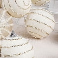 thumbnail image 2 of Injueey Lentejuelas brillantes y adornos para árboles de Navidad de colores brillantes para un ambiente festivo Árbol de Navidad Kits de decoración para fiestas Blanco, 2 of 6
